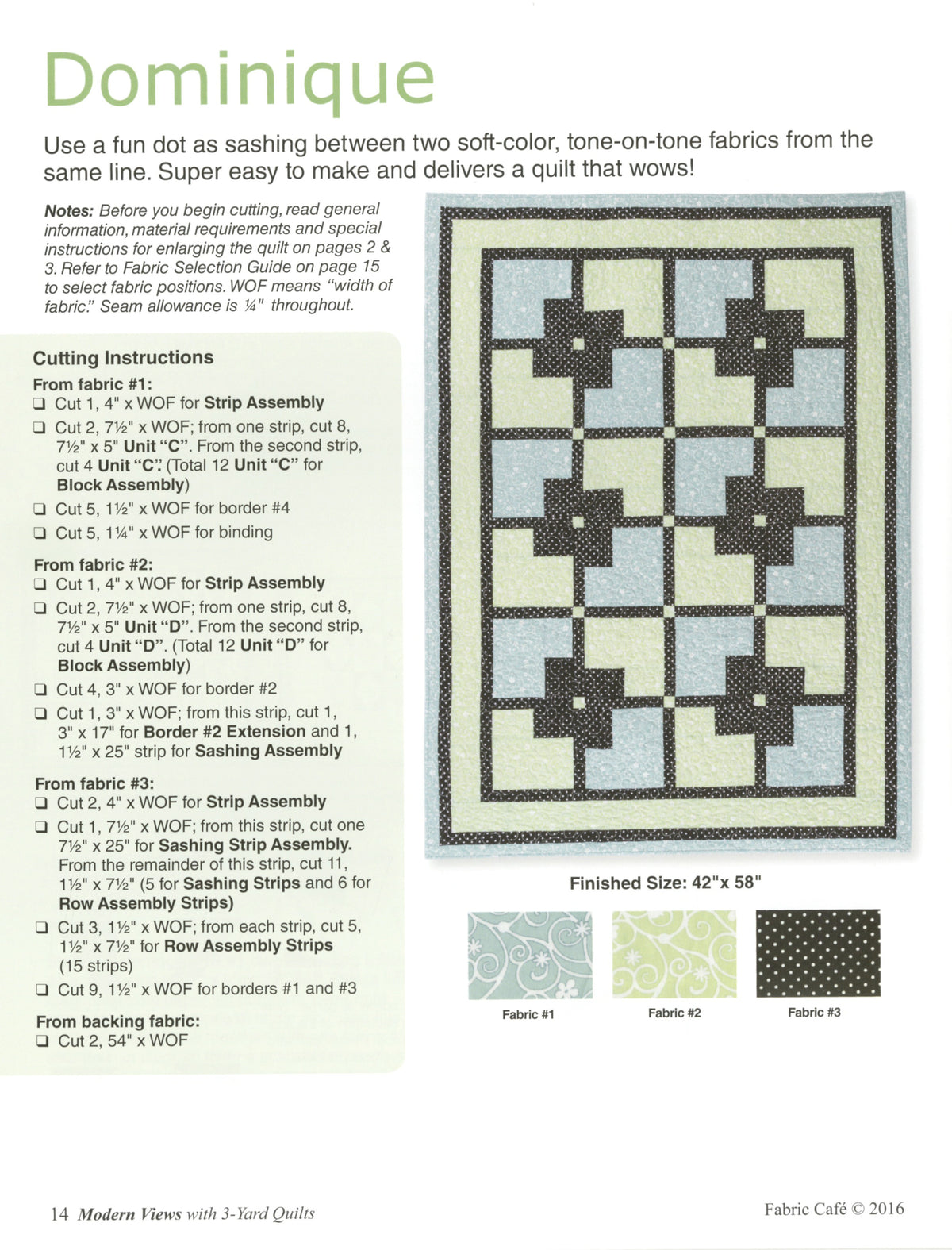 3-Yard Quilts - Modern views BOOK – project preview 7