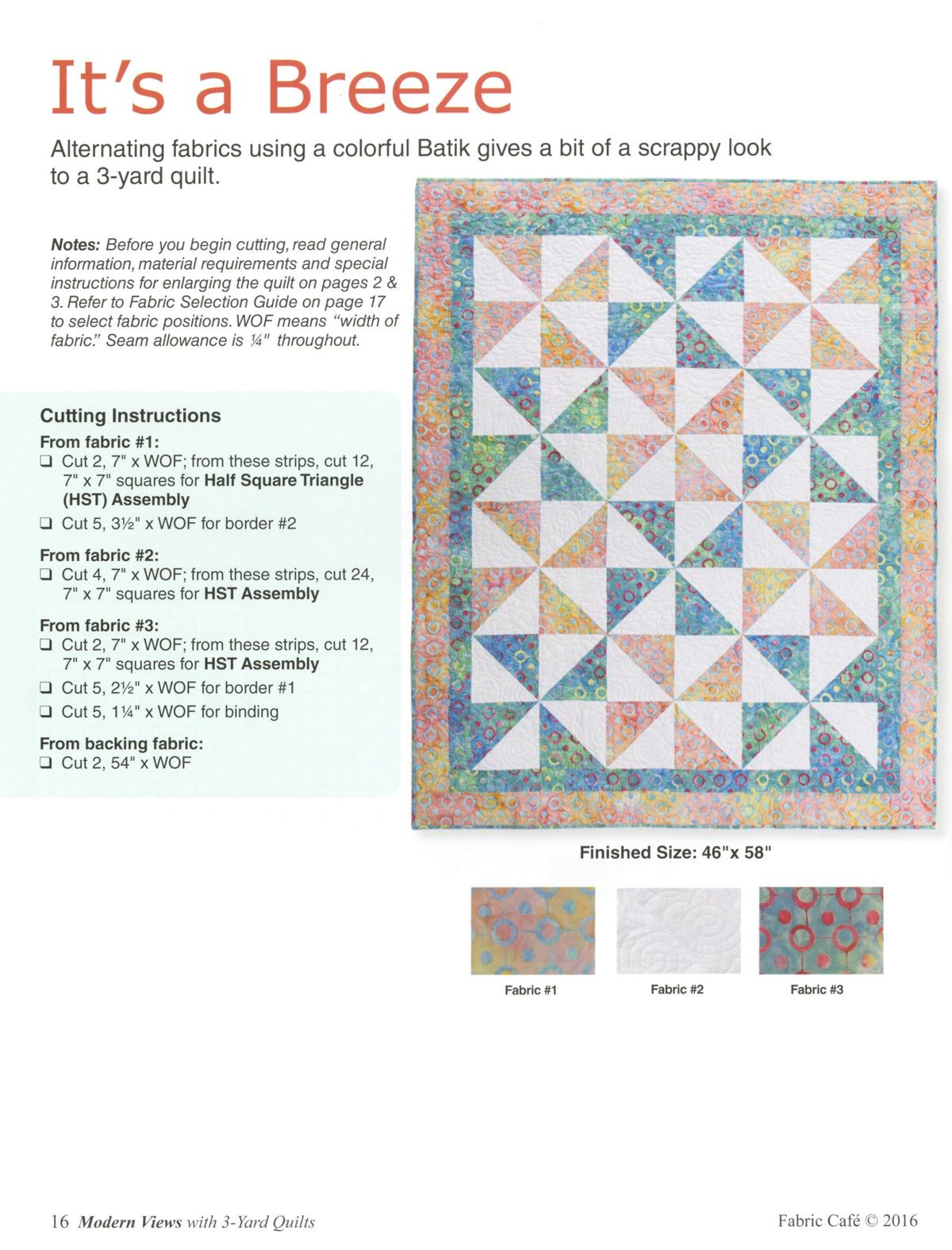 3-Yard Quilts - Modern views BOOK – project preview 8