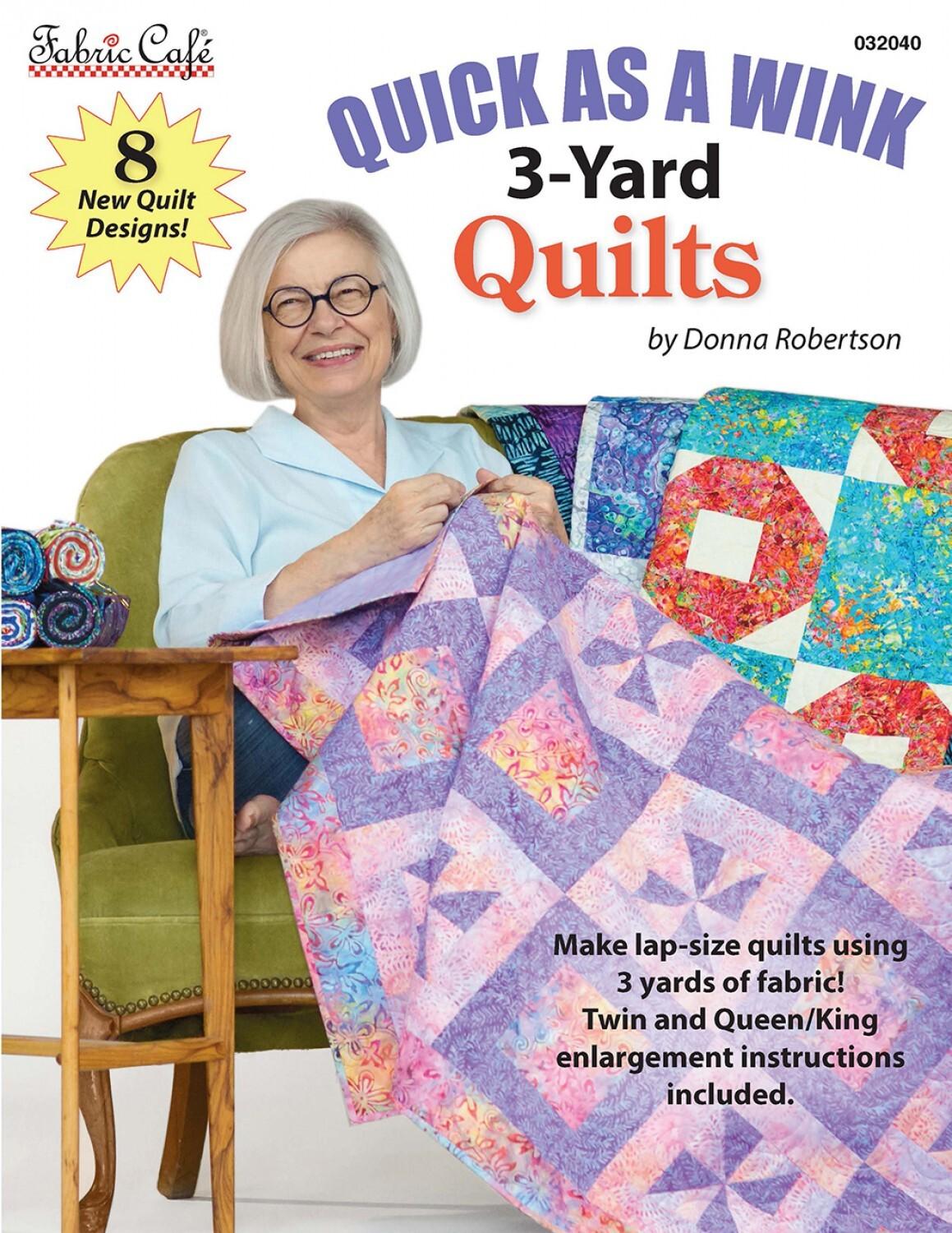3-Yard Quilts - Quick As A Wink Book , quilting and craft projects