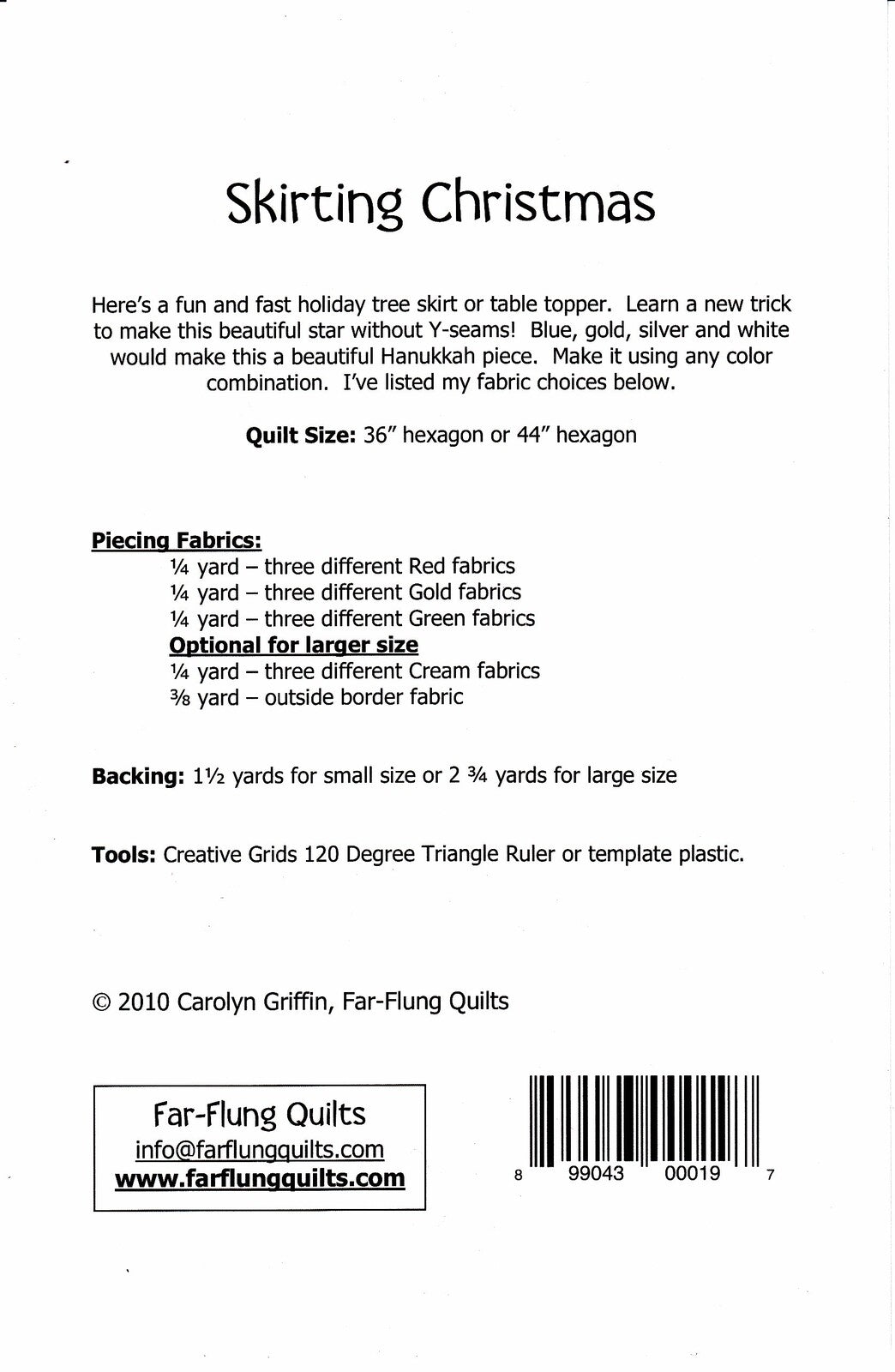 Skirting Christmas Pattern , quilting and craft projects