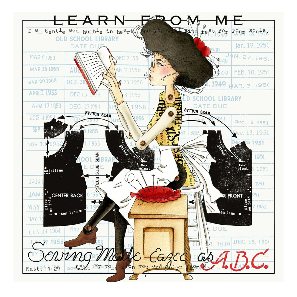 J. Wecker Frisch She Who Sews Bountifully 2027 Wall Calendar
