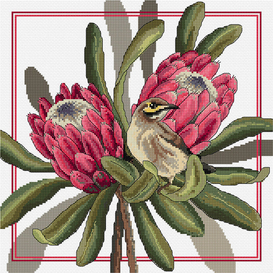 Proteus & Honeyeater Cross Stitch Pattern , quilting and craft projects