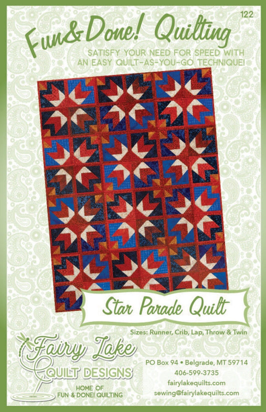 Fun & Done! Quilting Pattern - STAR PARADE , quilting and craft projects