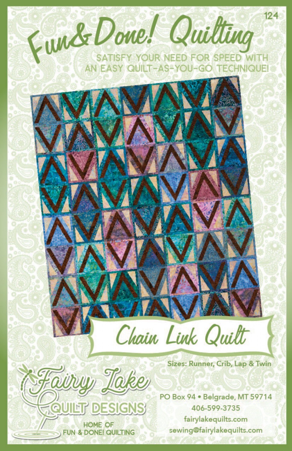 Fun & Done! Quilting Pattern - CHAIN LINK , quilting and craft projects