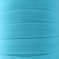 Fold Over Elastic 20 mm Matte - Teal Blue for garments, sewing and bag making projects