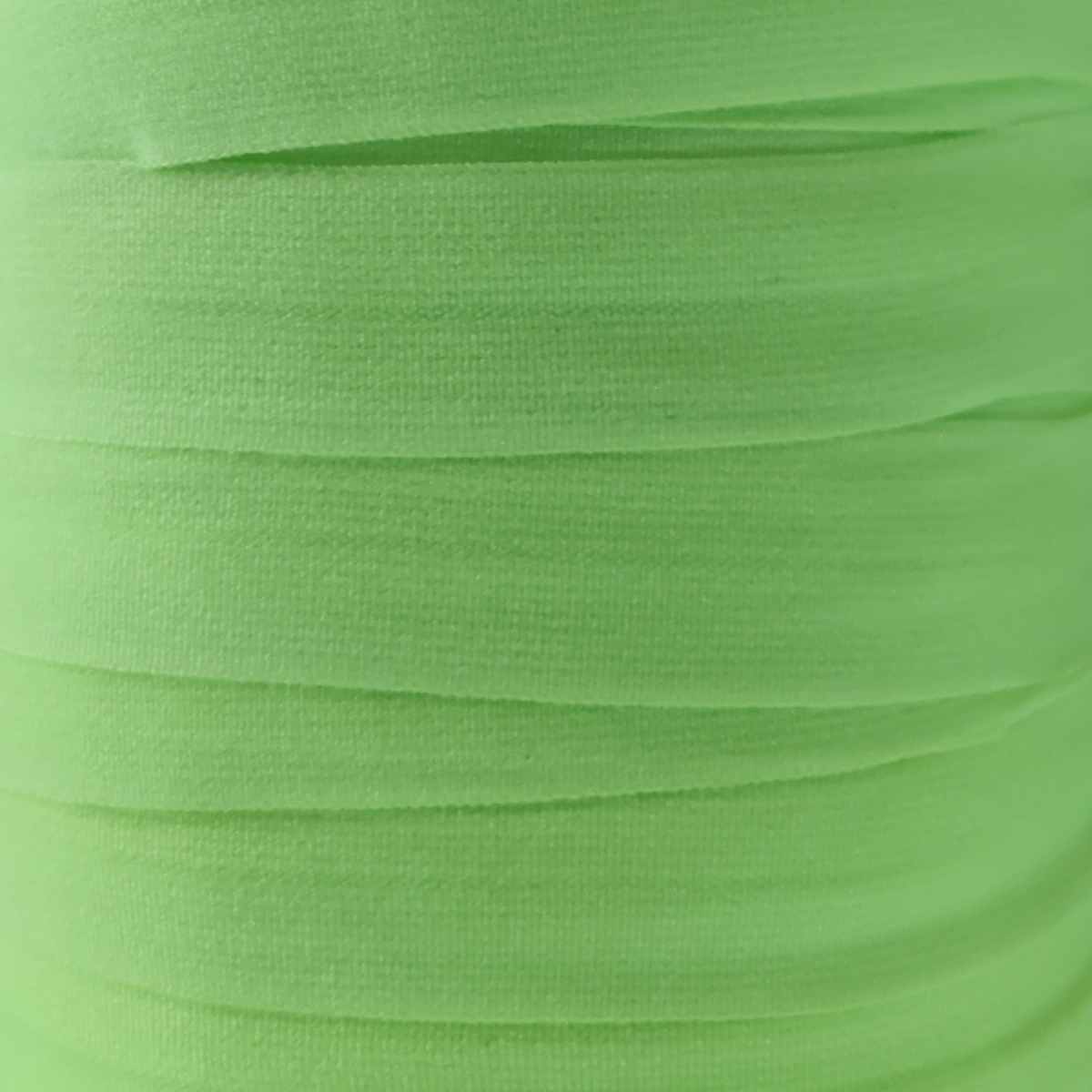 Fold Over Elastic 20 mm Matte - Neon Green for garments, sewing and bag making projects