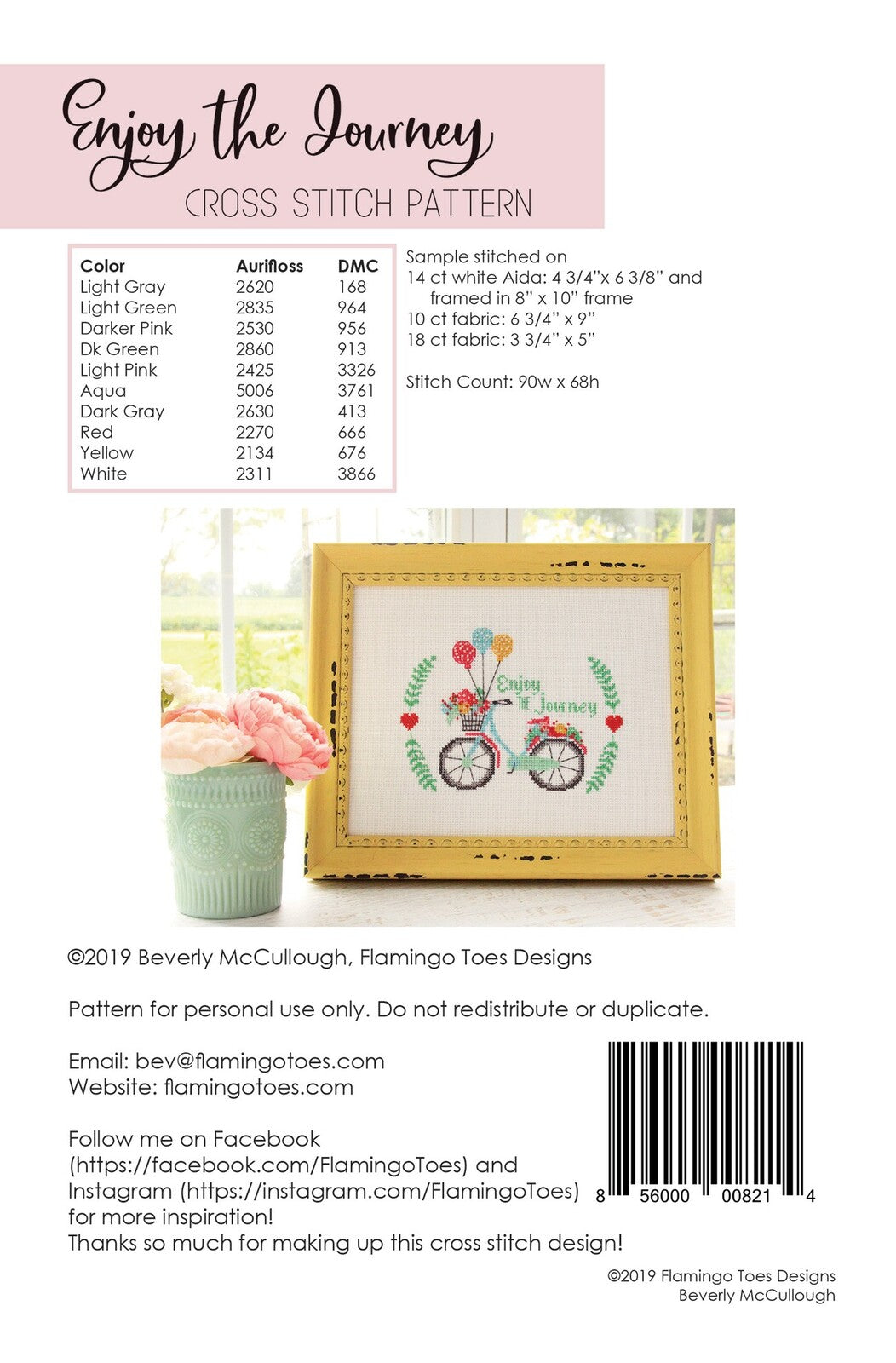 Cross Stitch Pattern | Enjoy the Journey , quilting and craft projects