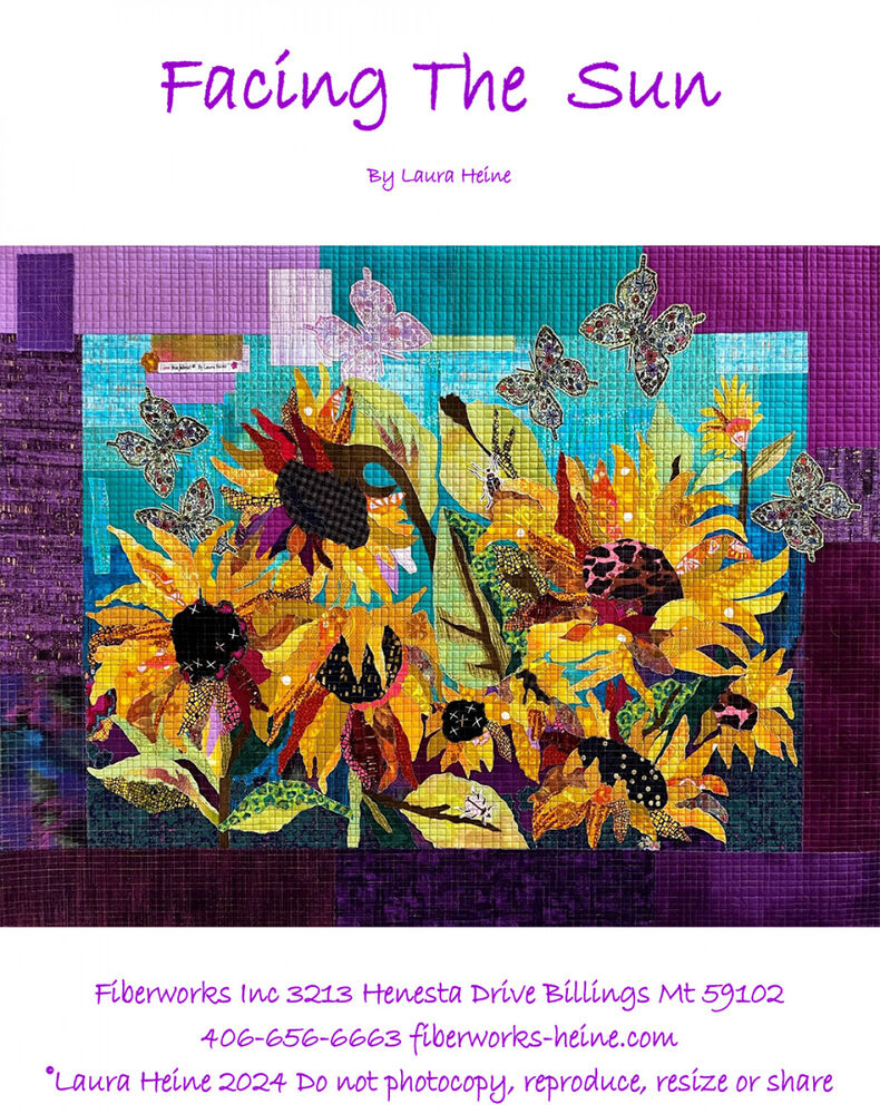 Facing The Sun Collage Pattern , quilting and craft projects