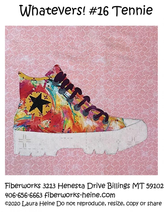 Laura Heine WHATEVERS! 16 TENNIE Collage Pattern , quilting and craft projects