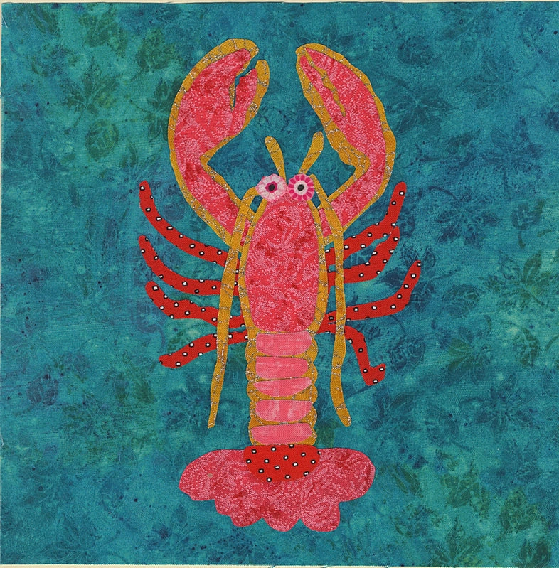 Laura Heine WHATEVERS! 59 Lobsters Collage Pattern , quilting and craft projects