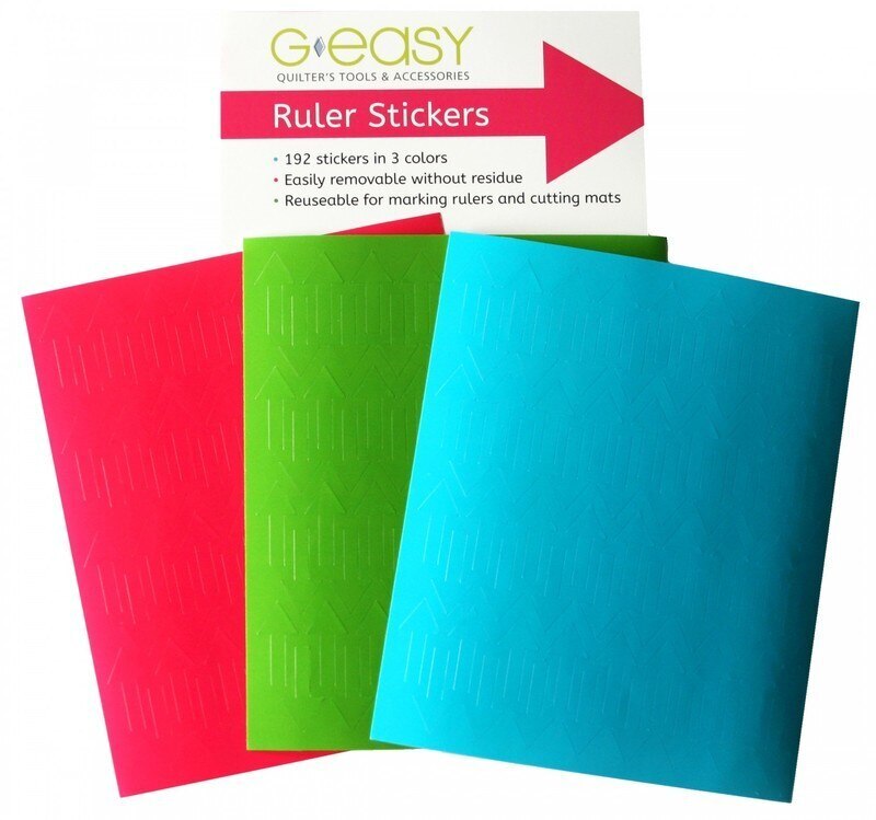 Geasy Ruler Stickers - 192 stickers for precise cutting, marking and patchwork