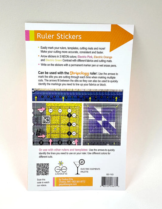 G-Easy Ruler Stickers - Electric Elements Palette