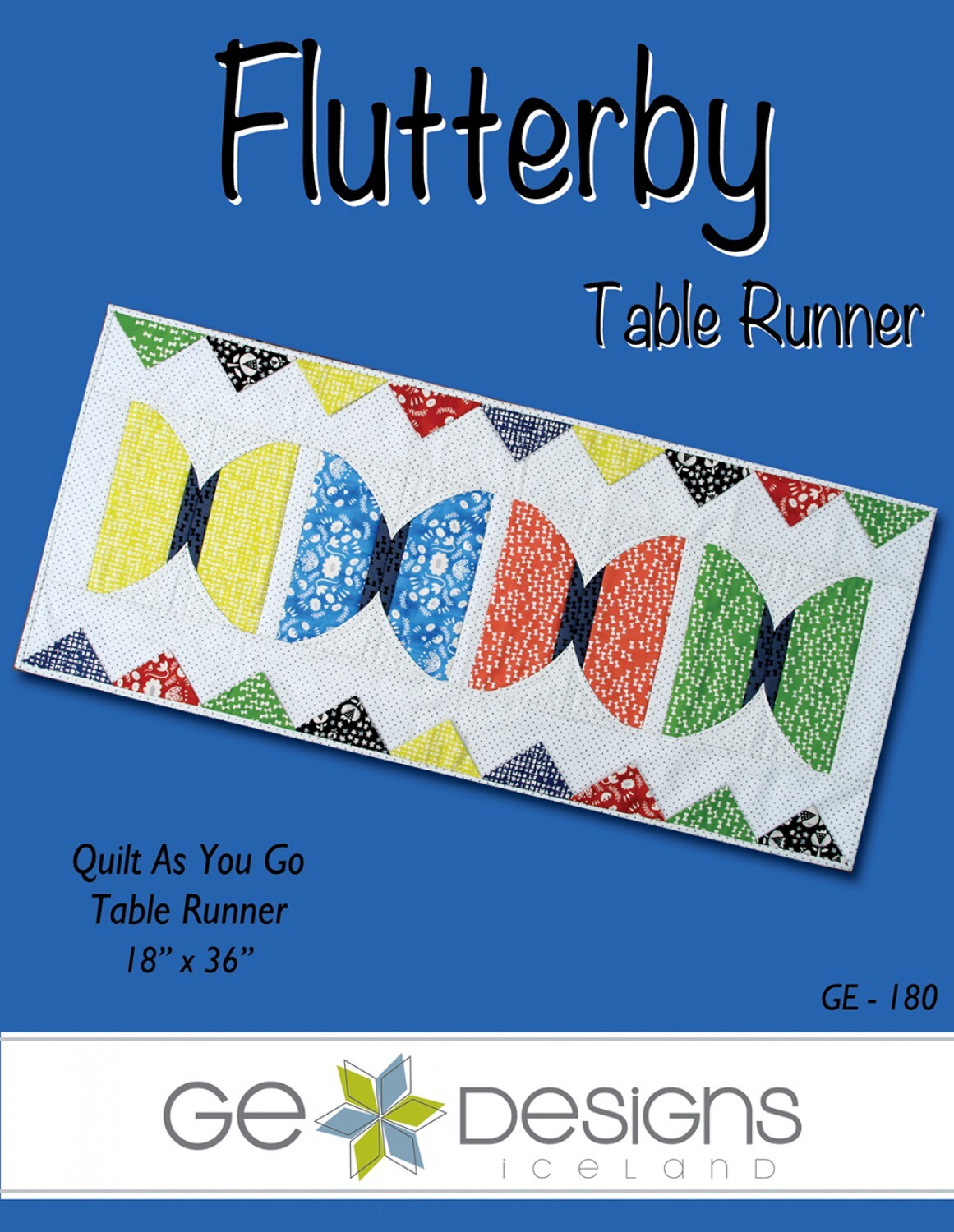 Flutterby Quilt as you Go Table Runner Pattern , quilting and craft projects