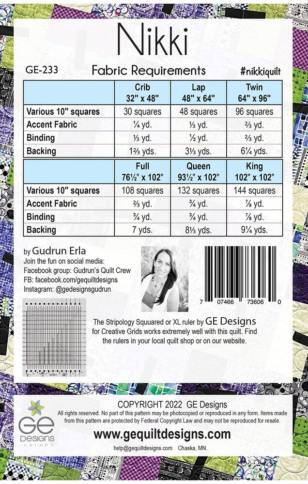 Nikki Quilt Pattern , quilting and craft projects