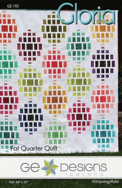 Gudrun Erla - Gloria Fat Quarter Quilt Pattern for patchwork, quilting and sewing