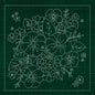 Sashiko Blossom Bouquet - Green , piecing and stitching