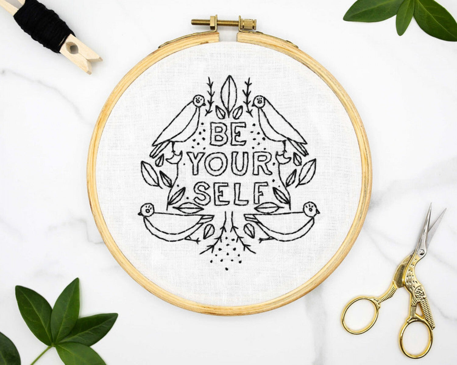 Be Yourself Embroidery Kit , quilting and craft projects