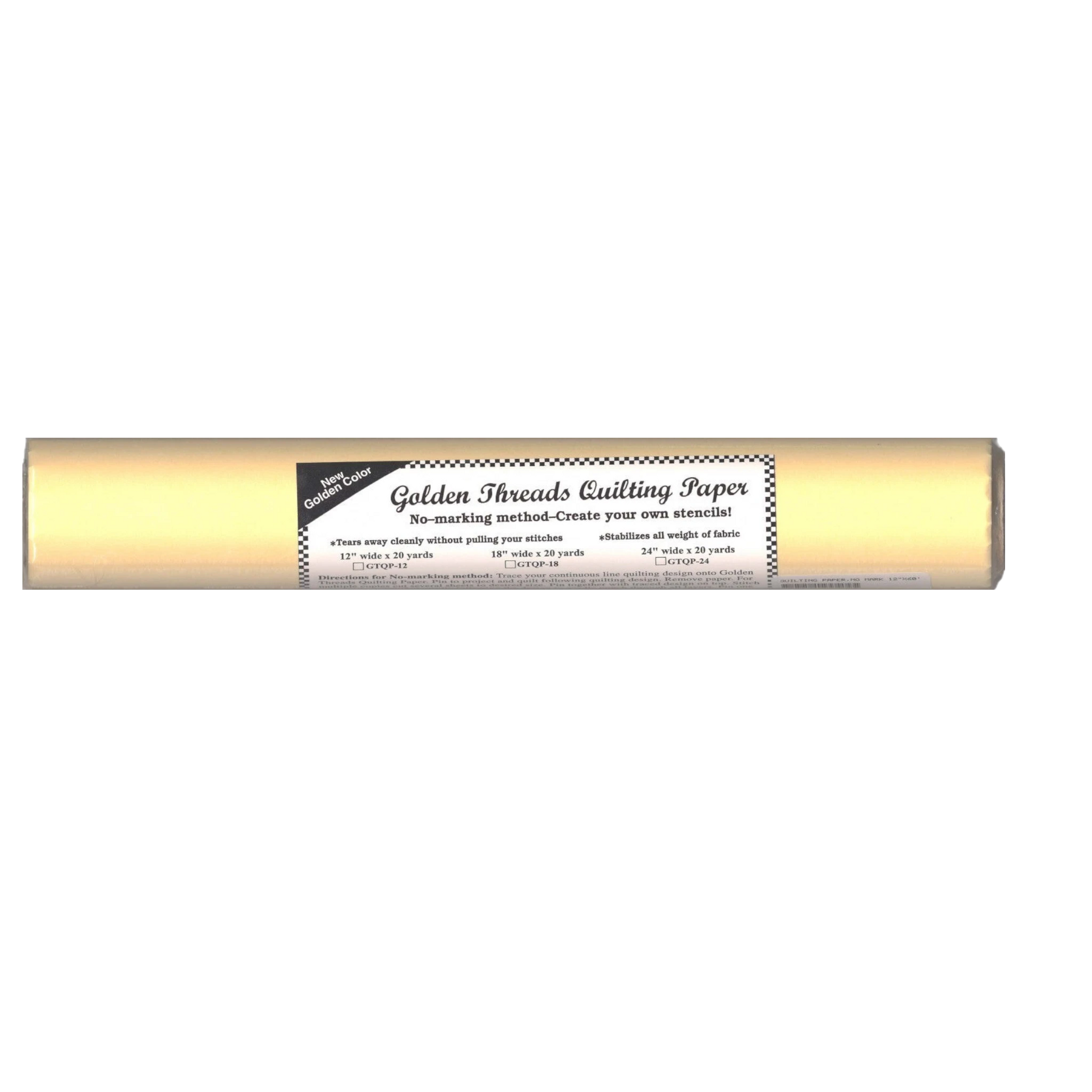 Golden Threads Quilting Paper - 305 mm x 20yds , pattern making and craft projects