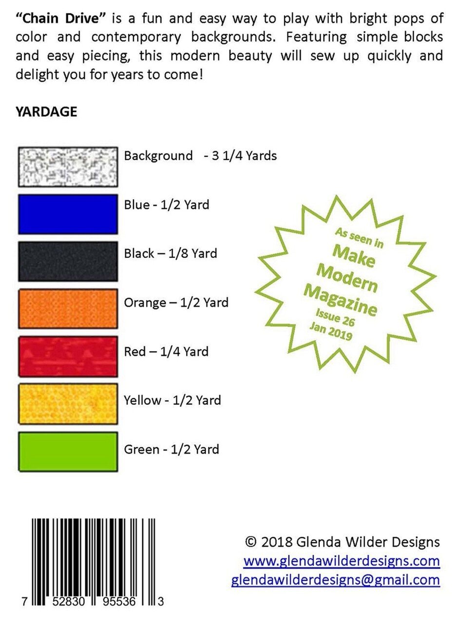 Chain Drive Quilt Pattern , quilting and craft projects
