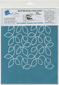 Full Line Stencil Meandering Leaves Background for precise cutting, marking and patchwork