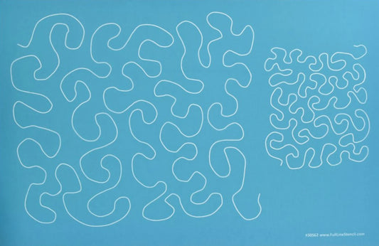 Full Line Stencil - Stipple Meander