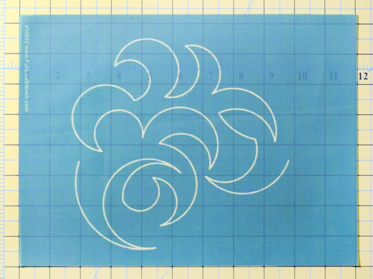 Full Line Stencil Overall Swirl for precise cutting, marking and patchwork