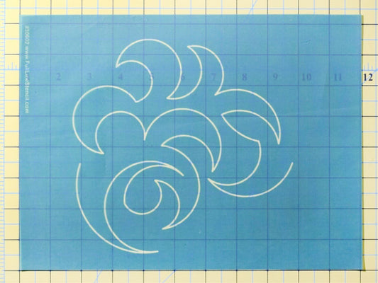 Full Line Stencil Overall Swirl for precise cutting, marking and patchwork