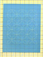 Full Line Stencil Sashiko Stitch - Wineglasses , piecing and stitching