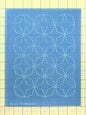 Full Line Stencil Sashiko Stitch - Angled 7 Treasures , piecing and stitching