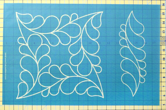 Full Line Stencil Lorin Square with Repeat for precise cutting, marking and patchwork