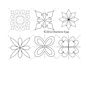 Full Line Stencil Score Of Four 102 mm for precise cutting, marking and patchwork