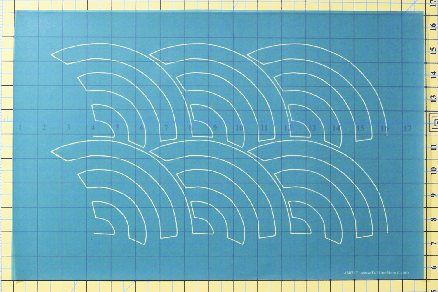 Full Line Stencil Baptist Fan for precise cutting, marking and patchwork