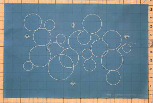 Full Line Stencil Bubbles LARGE for precise cutting, marking and patchwork
