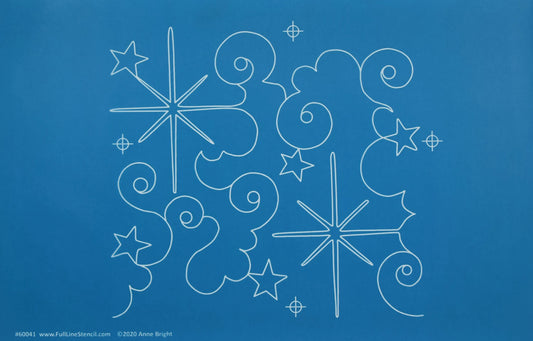 Full Line Stencil - Christmas Star