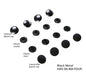 Tool-free Snaps - Set of Four - Black Metal , crafting and sewing tasks
