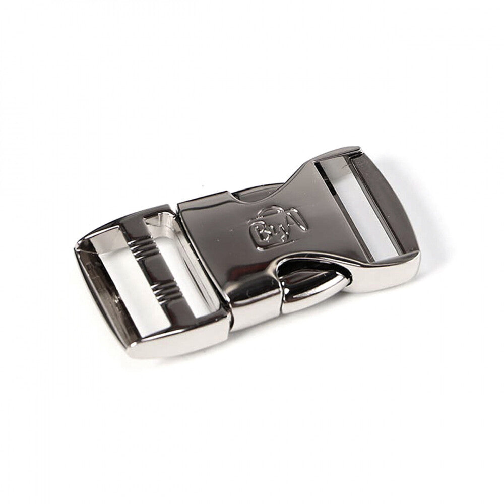 Side Release Buckle 25 mm NICKEL 1pc for bag making and sewing projects
