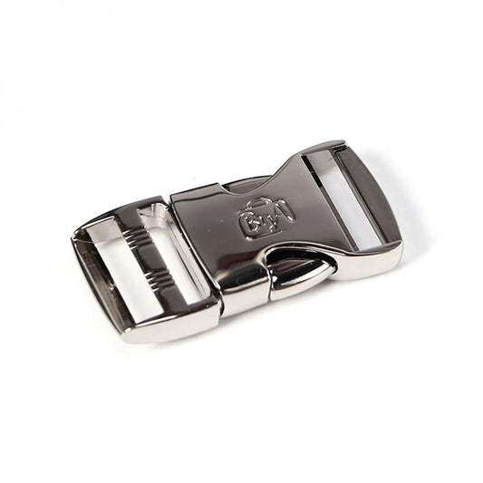 Side Release Buckle 25 mm NICKEL 1pc for bag making and sewing projects