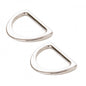D Ring Flat Nickel Set of Two 25 mm for bag making and sewing projects