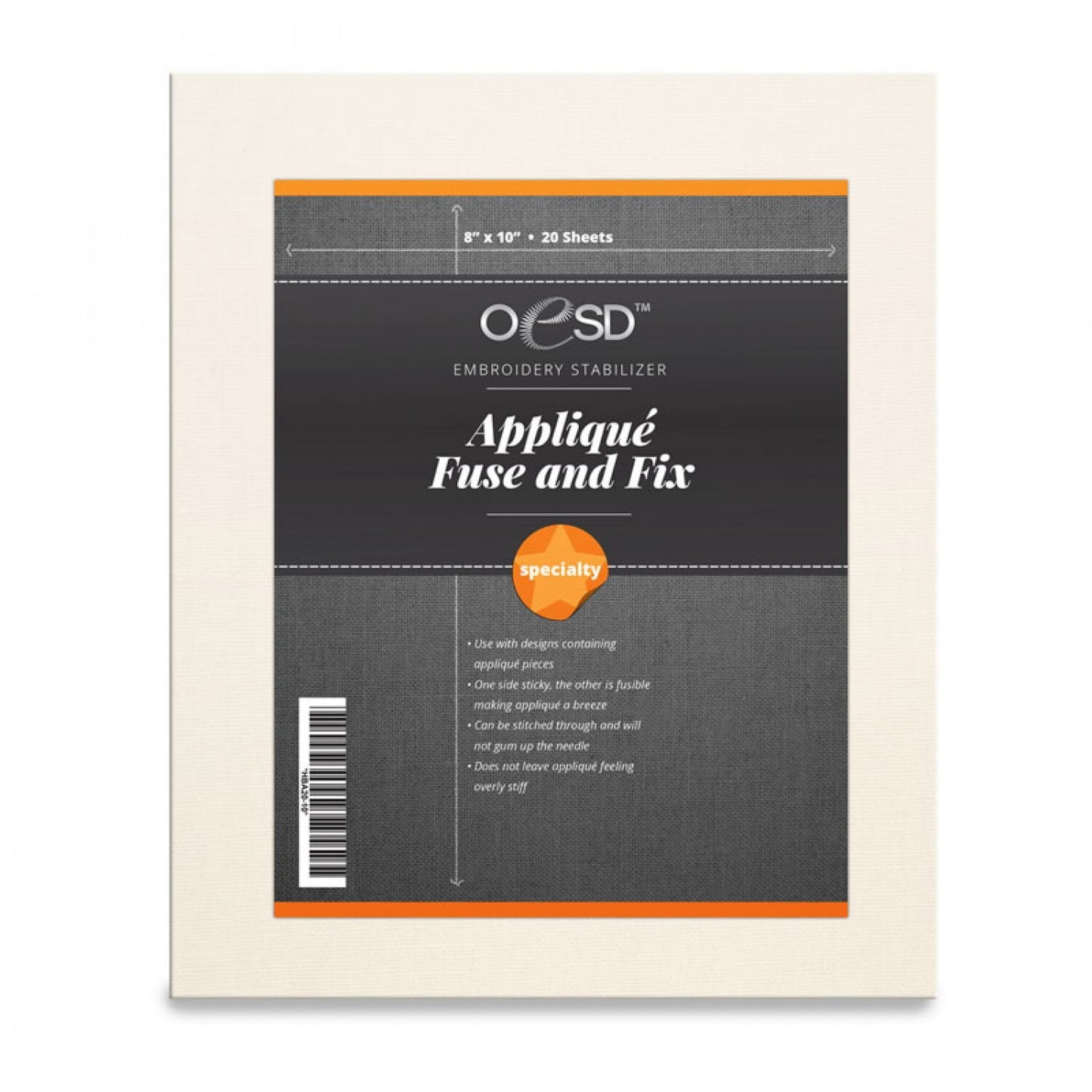 OESD Appliqué Fuse and Fix Sheets 8.5″ x 11″ sewing and quilting product