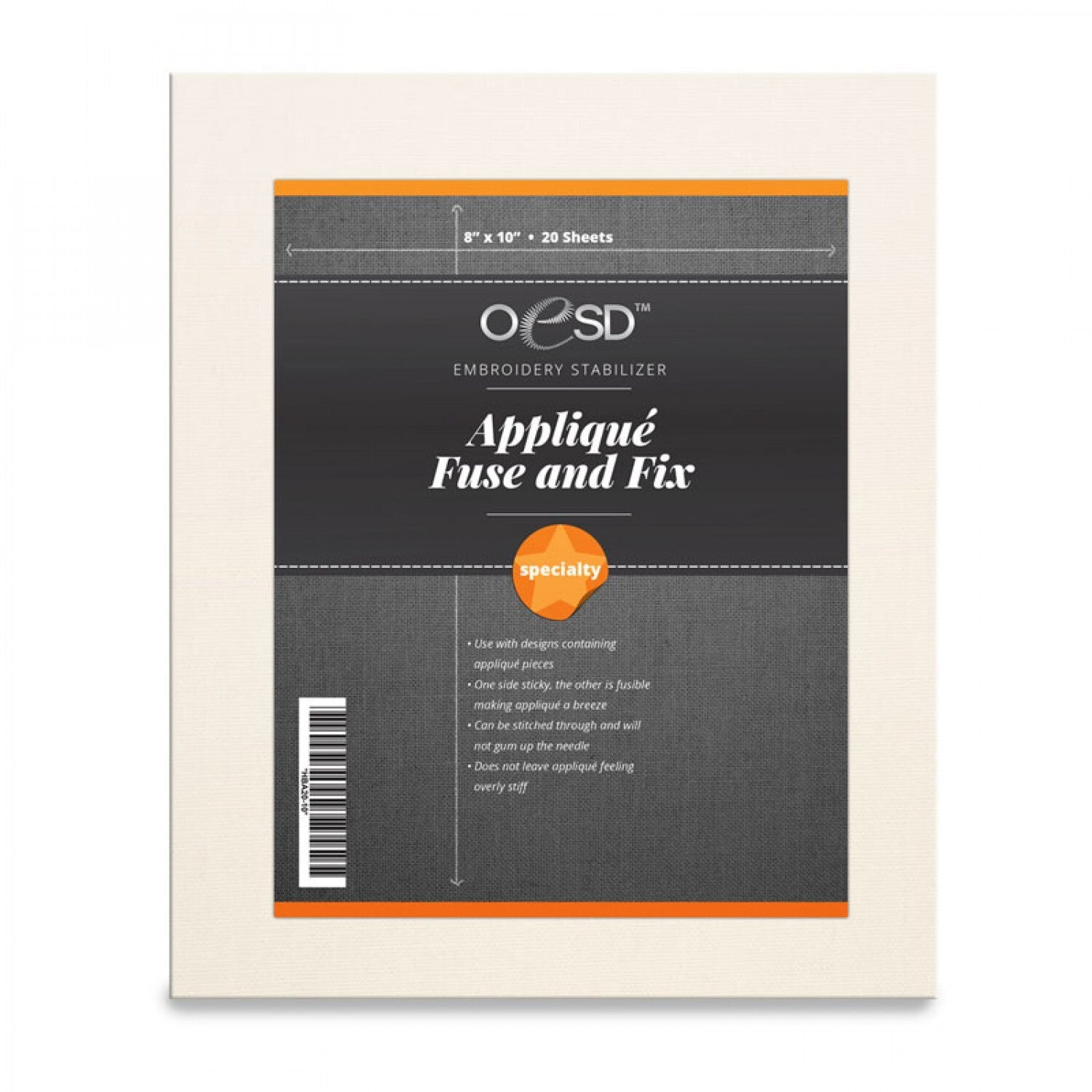 OESD Appliqué Fuse and Fix Sheets 8.5″ x 11″ sewing and quilting product