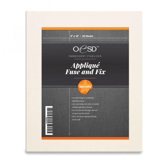 OESD Appliqué Fuse and Fix Sheets 8.5″ x 11″ sewing and quilting product
