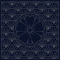 Sashiko Cloth Kenzakura , piecing and stitching