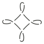 Quilt Stencil Simple Pinwheel for precise cutting, marking and patchwork