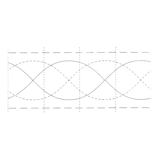 Quilt Stencil Simple Cable for precise cutting, marking and patchwork