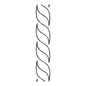 Quilt Stencil 38 mm Continuous Curve Rope for precise cutting, marking and patchwork