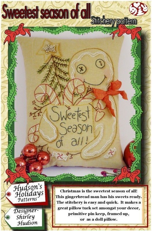 Sweetest Season of All Stitchery Pattern , quilting and craft projects