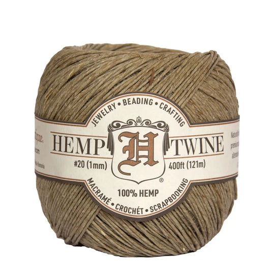 Hemp Twine Ball Size 20 1mm x 121m Natural