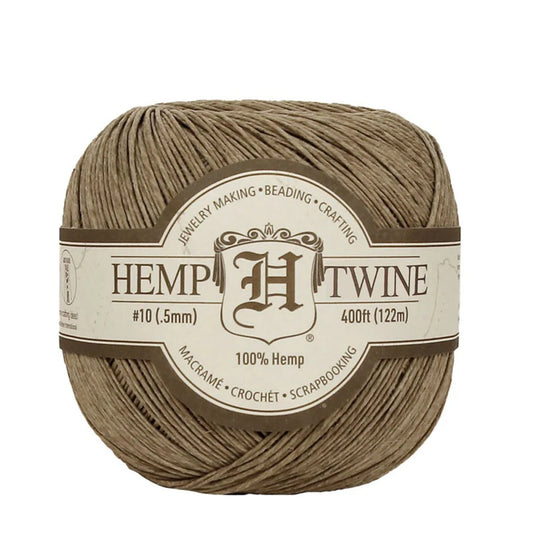 Hemp Twine Ball Size 10 0.5mm x 121m Natural