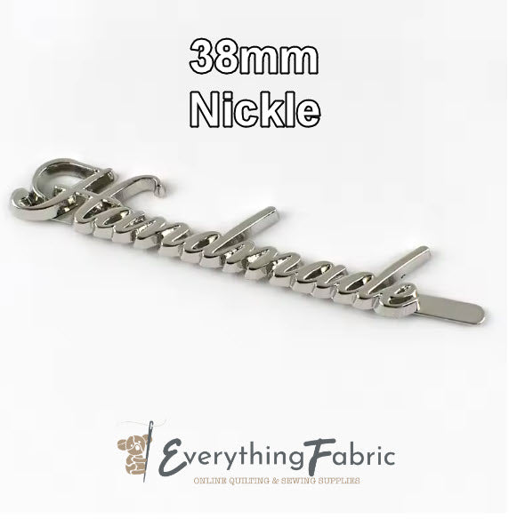 Handmade Script Bling - 38 mm sewing and quilting product