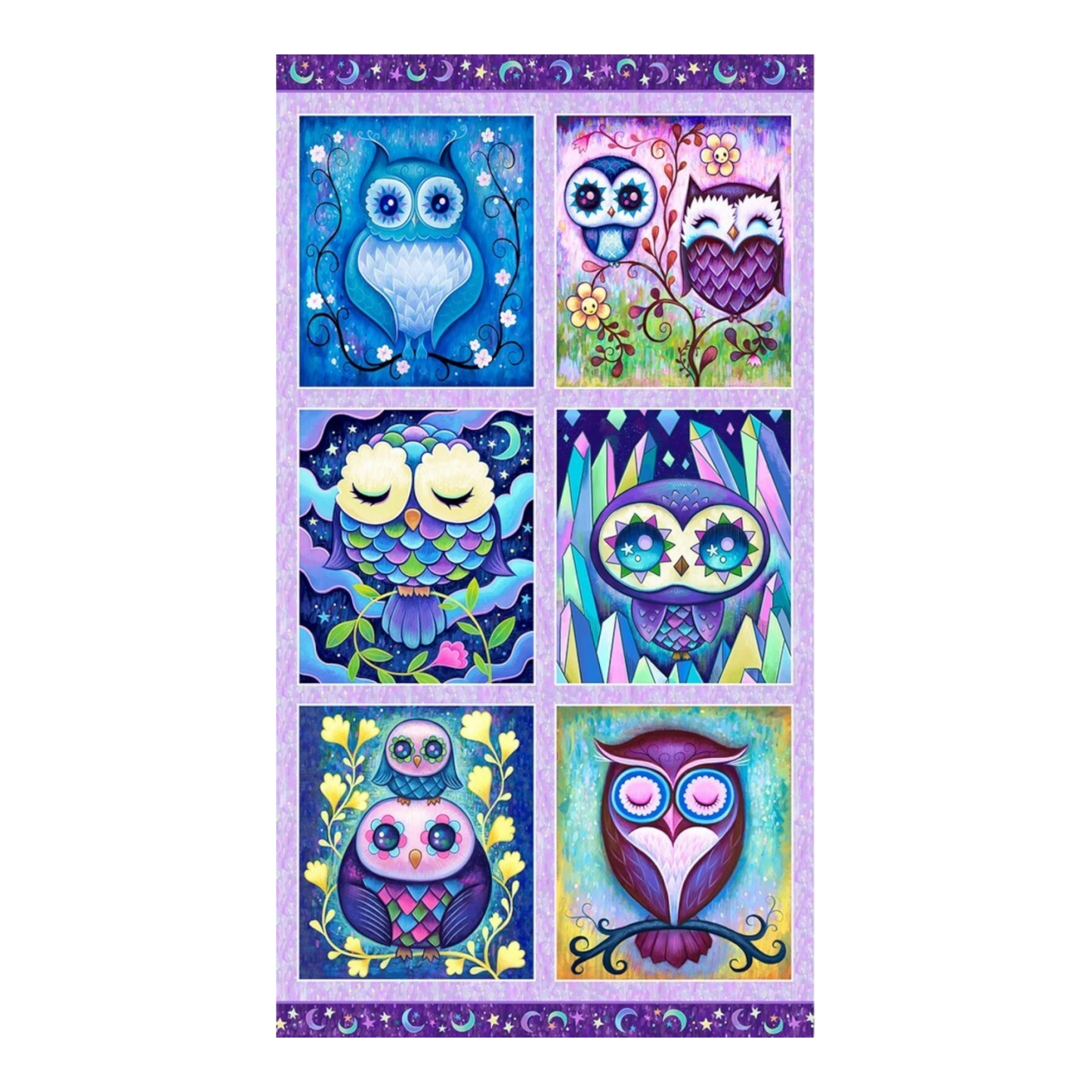 Hootie Patootie - OWL Patches Panel for garment repair, mending and sewing projects